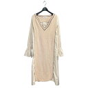 【中古】machatt ワンピース ベージュ サイズ:表記無 【110625】(マチャット)