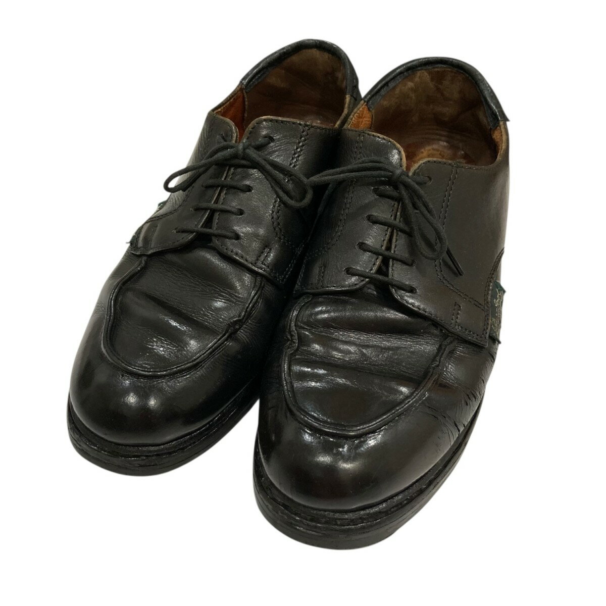 【中古】PARABOOTCHAMBORD レザーシューズ ブラック サイズ：8【価格見直し】