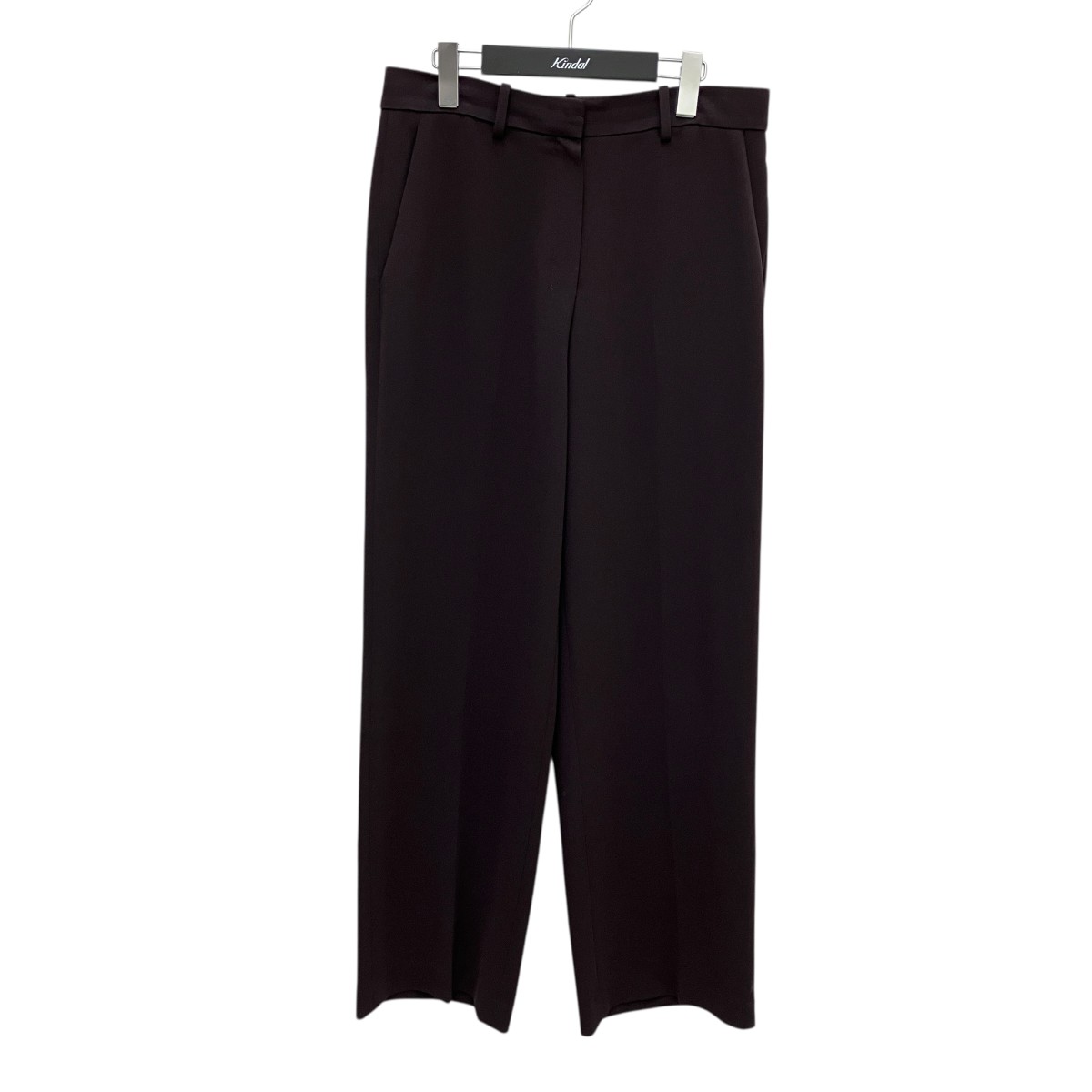 【中古】theory Admiral Crepe Relax ST Pant FL J ストレートパンツ 01-4306402 ブラウン サイズ:6 【120625】(セオリー)