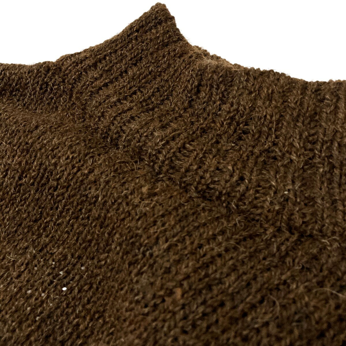 【中古】SEEALLラマ混ニット SAW11 KN212 ブラウン サイズ：M【価格見直し】