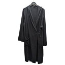 【中古】COMOLI24SS シルクネップビエラ ローブコート Z01-04007 ブラック サイズ:3【価格見直し】
