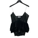 【中古】PO/ FRILL WRAP SKIRT CAMISOLE ブラック サイズ:FREE 【120625】(ポイ)