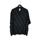 【中古】VISVIM Wallis Print Bowling Shirt 半袖シャツ 0121205011015 ブラック サイズ:4 【130625】(ビズ...