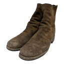 【中古】nonnative×UNDERCOVER×GUIDIバックジップブーツ ブラウン サイズ:44【価格見直し】