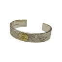 【中古】WAKAN SILVER SMITHBN-074 平打ち15mm Arabesque bangle シルバー【価格見直し】