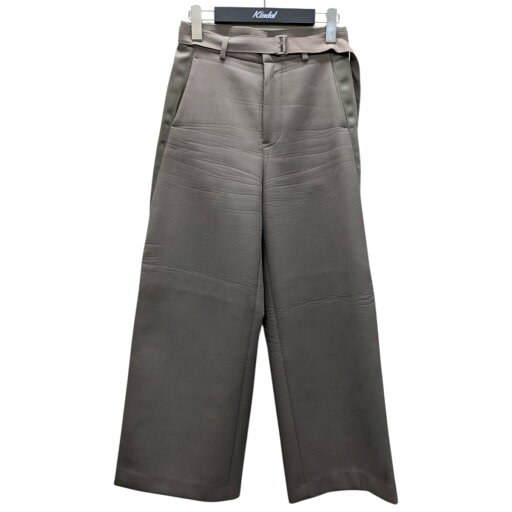【中古】sacai Suiting Bonding Pants ボンディングベルテッドパンツ ベージュ サイズ:0 【150625】(サカイ) 【中古】sacai Suiting Bonding Pants ボンディングベルテッドパンツ ベージュ サイズ:0 【150625】(サカイ)