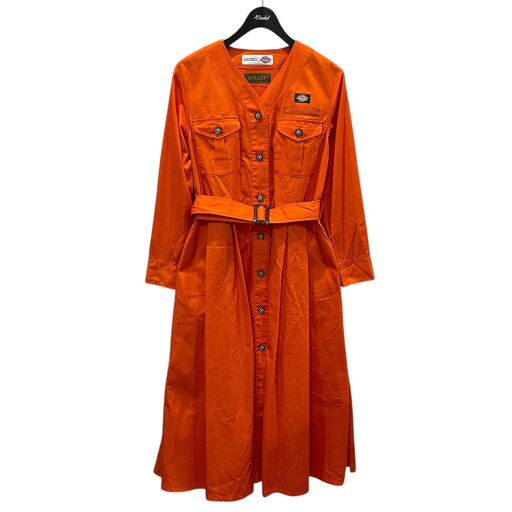 【中古】Dickies×RISLEY シャツワンピース Shirts One-piece R2201-DOP3 オレンジ サイズ:フリーサイズ 【150625】(ディッキーズ×リズレー) 【中古】Dickies×RISLEY シャツワンピース Shirts One-piece R2201-DOP3 オレンジ サイズ:フリーサイズ 【150625】(ディッキーズ×リズレー)