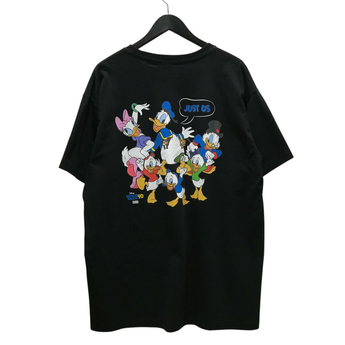 【中古】KITH×Disney　24AW プリントTシャツ 24-073-060-0055-4-0 ブラック サイズ：XL 【150625】（キス）