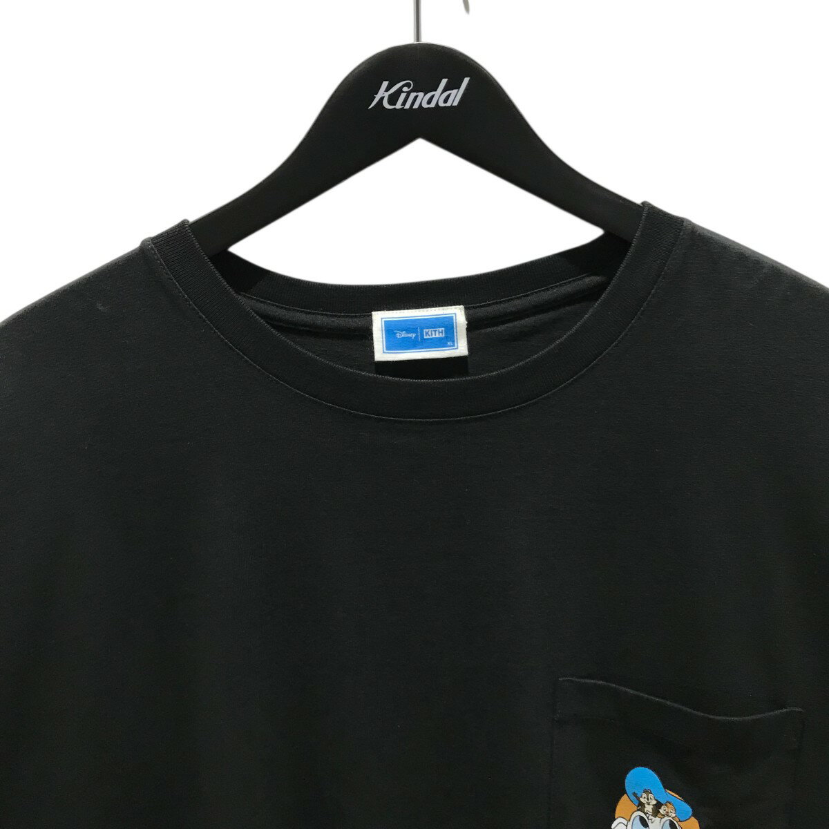【中古】KITH×Disney　24AW プリントTシャツ 24-073-060-0055-4-0 ブラック サイズ：XL 【150625】（キス）