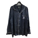 【中古】Mastermind WORLD×VANS パジャマシャツ ブラック×ネイビー サイズ:L 【150625】(バンズ)