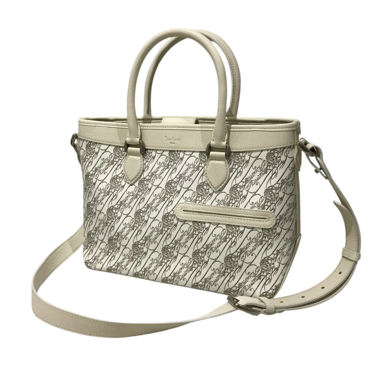 【中古】Berluti　【トゥジュールXS トワルマルブフ】 トートバッグ アイボリー 【160625】（ベルルッティ）