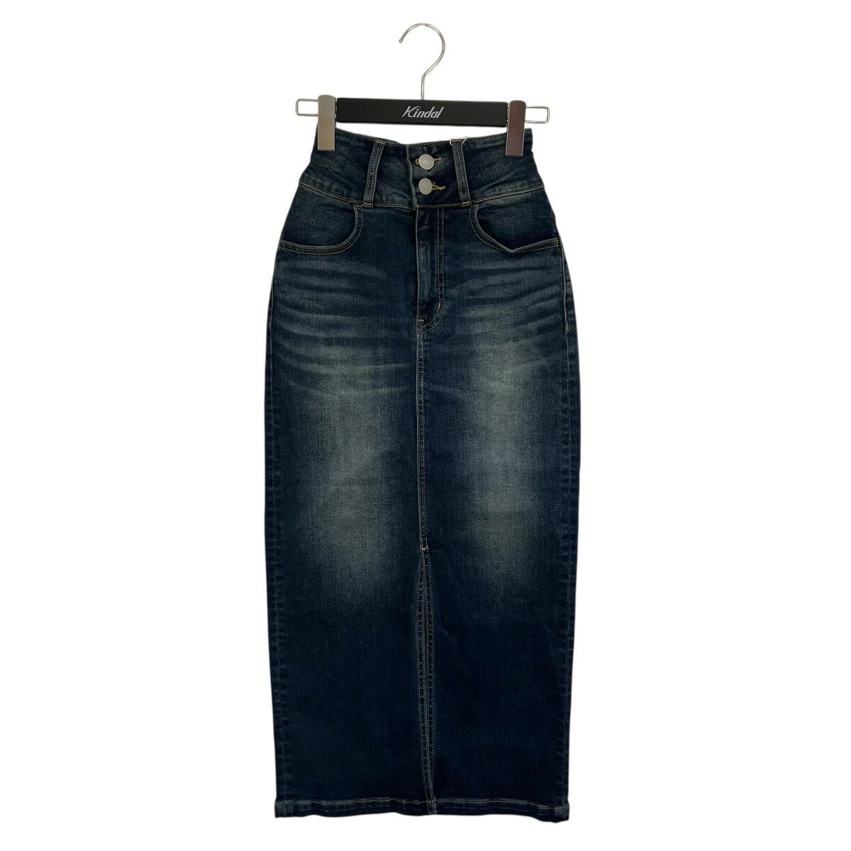 【中古】AZUL by moussy22AW HIGH WAIST SLIT DENIM SK 2 デニムスカート 250FAS12 015K インディゴ サイズ：XS【価格見直し】