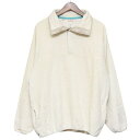【中古】NICENESS2019AW DEWEY wild silk boa pullover blouson プルオーバーボアフリースジャケット ブルゾン NN-BWS01F19 アイボリー サイズ:L【価格見直し】