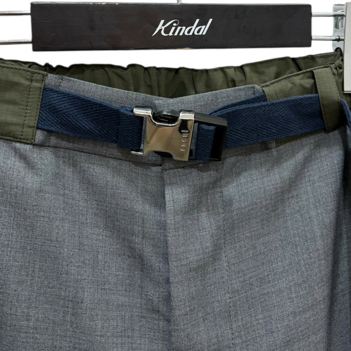 【中古】sacai　Suiting Pants スラックス 22-02813M グレー サイズ：2 【170625】（サカイ）