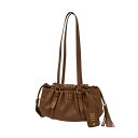 【中古】MIU MIU Joie Nappa Leather Bag ミニバッグ ブラウン 【180625】(ミュウミュウ)