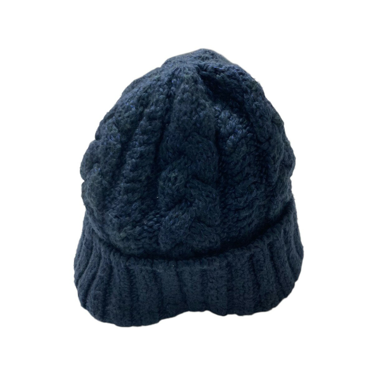 【中古】CA4LA　ニット帽 TKU00023 ネイビー 【180625】（カシラ）