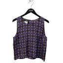 【中古】CHANEL ノースリーブカットソー P17357V09731 ブラウン×パープル サイズ:40 【190625】(シャネル)