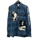 【中古】TAKAHIROMIYASHITA TheSoloIst.×J.PRESS チェック 長袖シャツ sjs 0001 ブルー サイズ:L 【190625】(タカヒロミヤシタザソロイスト×ジェイプレス)