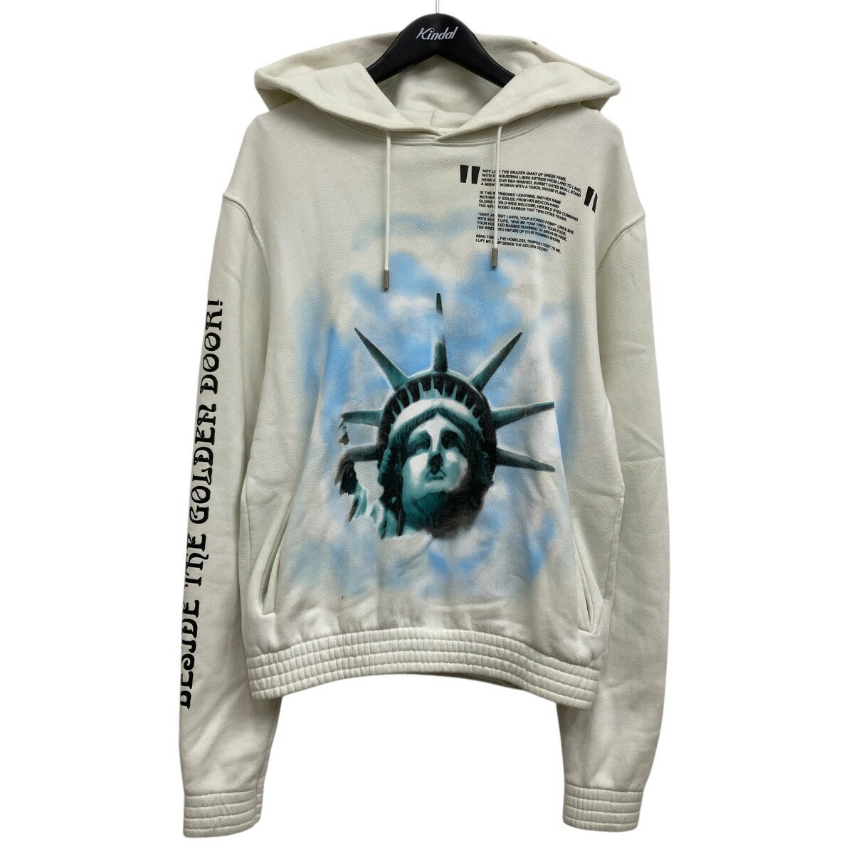 【中古】OFFWHITE　プルオーバーパーカー ホワイト サイズ：S 【190625】（オフホワイト）(4)