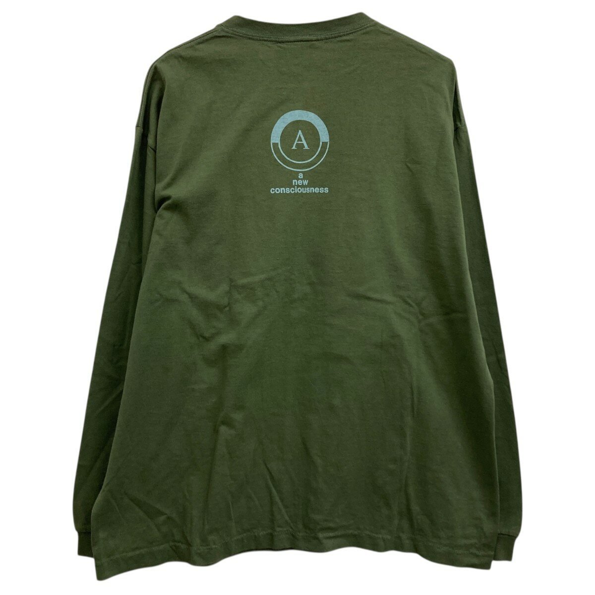 【中古】ANARCHIC ADJUSTMENT　プリントロングスリーブTシャツ グリーン サイズ：XL 【190625】（アナ—キックアジャストメント）