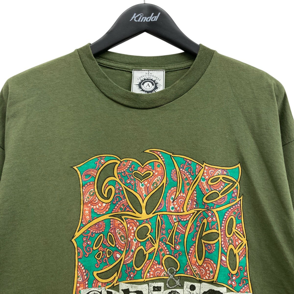 【中古】ANARCHIC ADJUSTMENT　プリントロングスリーブTシャツ グリーン サイズ：XL 【190625】（アナ—キックアジャストメント）