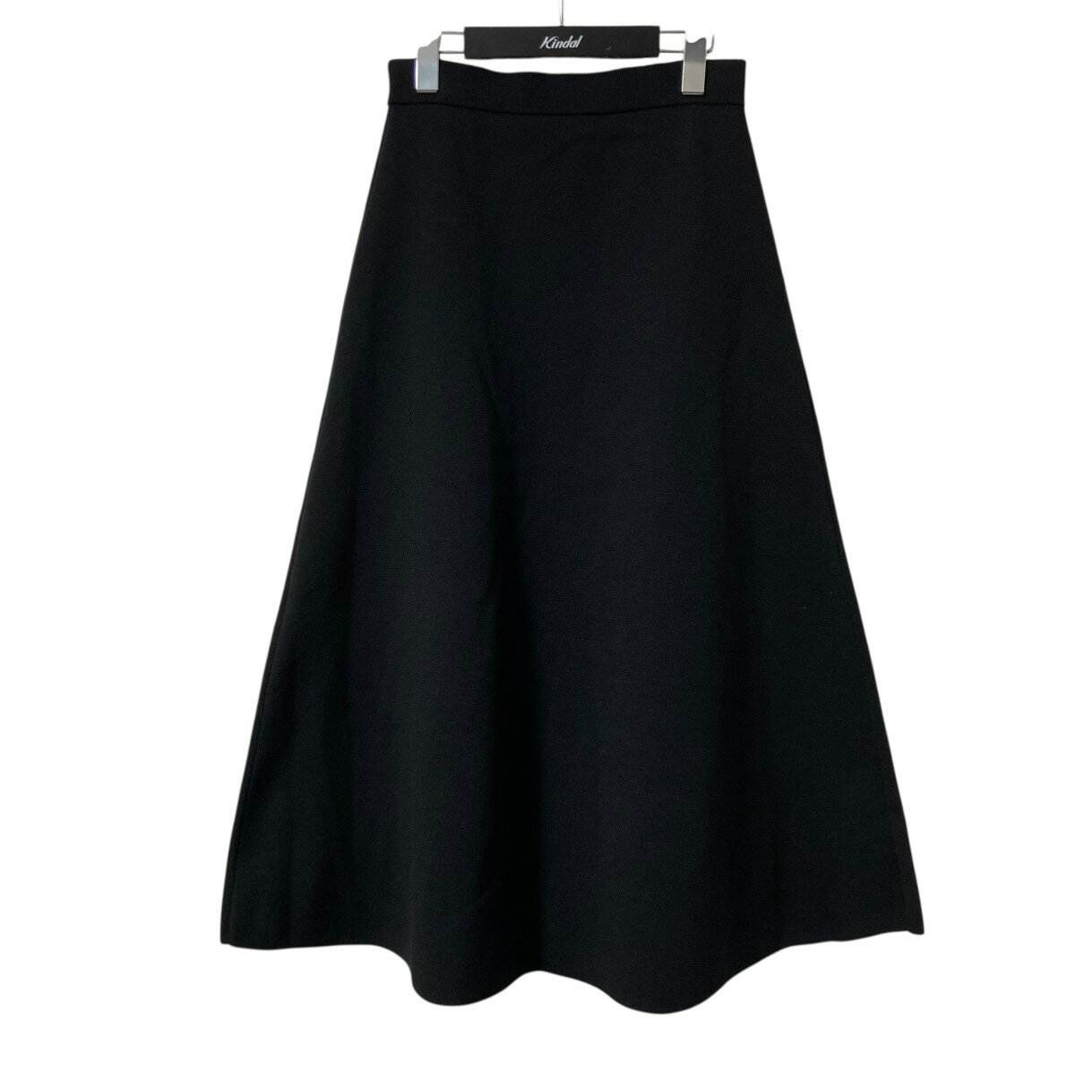 【中古】JOURNAL STANDARD relume 23AW ウォッシャブルスポンジニットフレアスカート ニットフレアスカート 23080462122130 ブラック サイズ:F 【190625】(ジャーナルスタンダードレリューム)