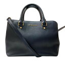 【中古】MICHAEL KORS 2WAYショルダーバッグ ネイビー 【190625】(マイケルコース)