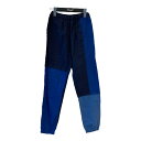 【中古】PHOEBE ENGLISH PATCHED JOGGERS イージーパンツ ブルー×ネイビー サイズ:XS 【200625】(フィービー イングリッシュ)
