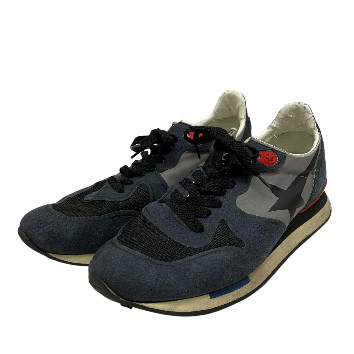 Golden  スニーカー ホワイト/ネイビー 37サイズ MIZUNO WAVE DRIVE 9 White/Navy/Gold 81GA2205 14 Unisex Table