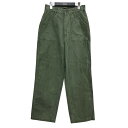 【中古】NIGEL CABOURN WOMAN コットンパンツ グリーン サイズ:8 【200625】(ナイジェルケーボン)