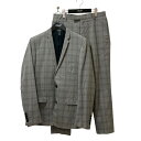 【中古】Dior Homme チェック 2Bスーツ 163C724A1988 グレー サイズ:46 【210625】(ディオールオム)