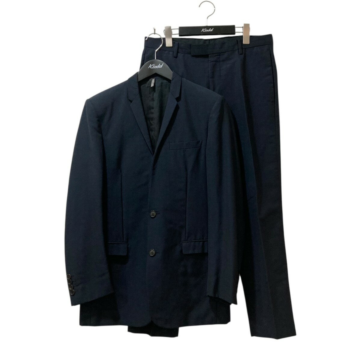 【中古】Dior Homme 2Bスーツ 163C724A1641 ネイビー サイズ:46 【210625】(ディオールオム)