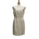 【中古】TORY BURCH ノースリーブワンピース ベージュ サイズ:8 【210625】(トリーバーチ)(4)