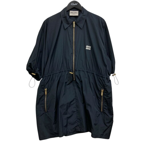【中古】MIU MIU テクニカルシルク ミニドレス ネイビー サイズ:38 【210625】(ミュウミュウ) 【中古】MIU MIU テクニカルシルク ミニドレス ネイビー サイズ:38 【210625】(ミュウミュウ)