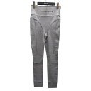 【中古】ALEXANDER WANG リブジャージーパンツ グレー サイズ:M 【220625】(アレキサンダーワン)