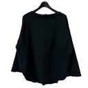 【中古】FRAMeWORK 24SS コットンリヨセルボートネックプルオーバーSWEAT ボートネックプルオーバー 24070220789010 ブラック サイ...