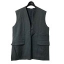 【中古】DEPAREILLEWOOL TWILL GILET ベスト B1143AFV088 グレー サイズ:38【価格見直し】