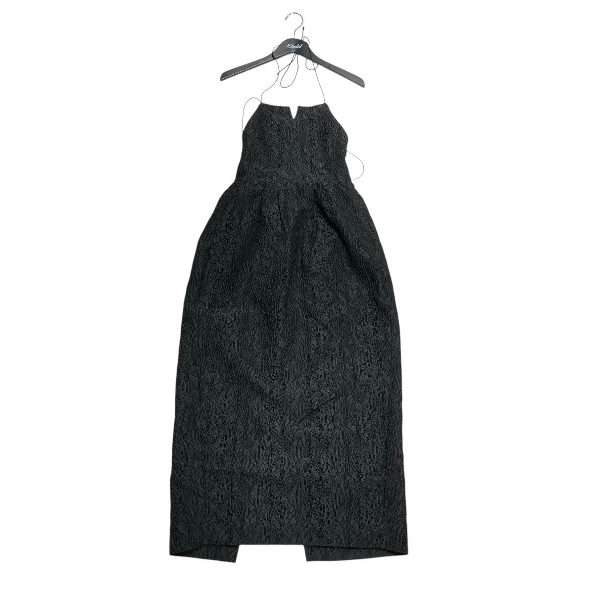 【中古】LE CIEL BLEU Halterneck Barrel Jacquard Dress キャミワンピース 26A65408 ブラック サイズ:36 【220625】(ルシェルブルー)