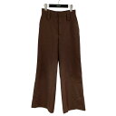 【中古】PRADA スラックスパンツ ブラウン サイズ:36S 【220625】(プラダ)