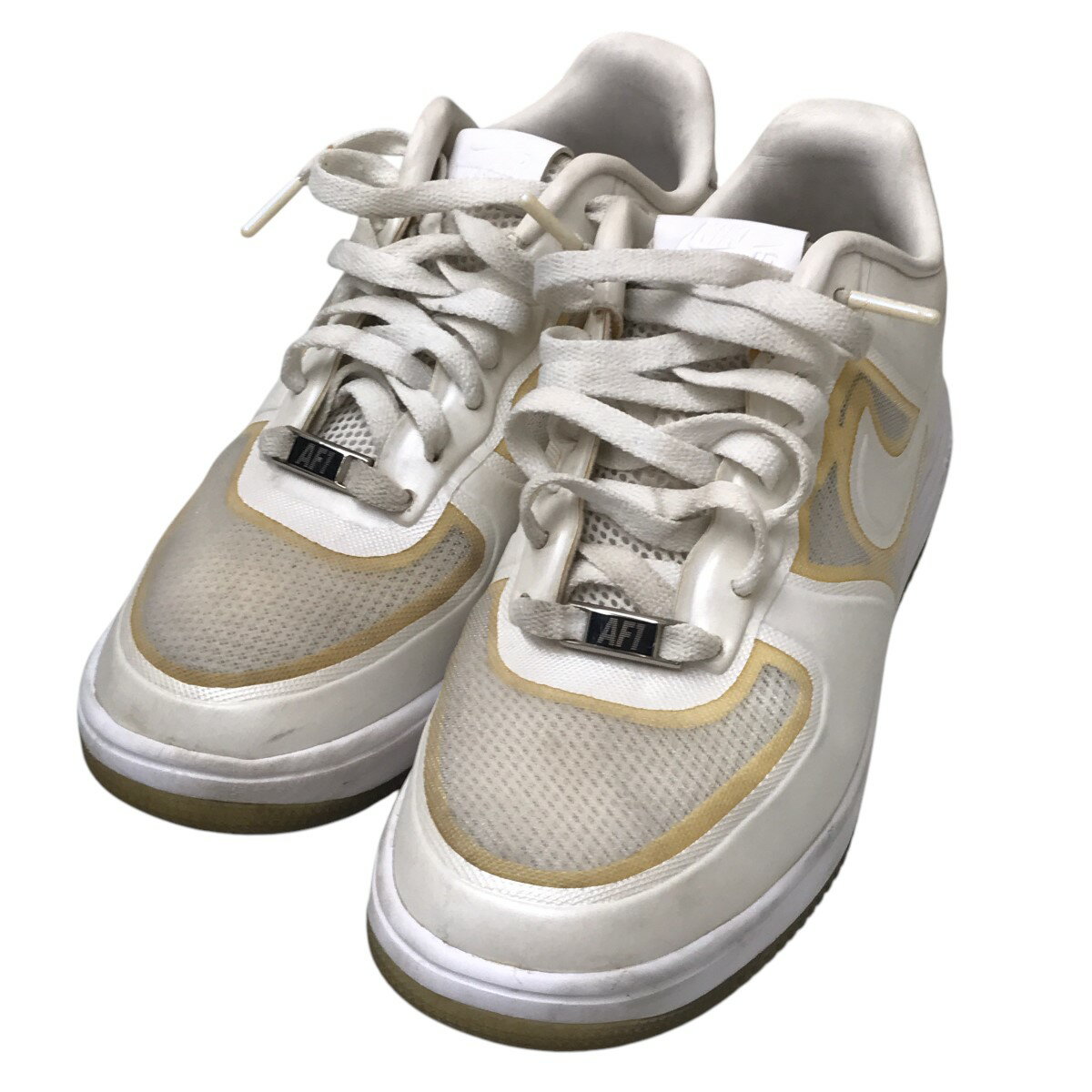 【中古】NIKE LUNAR FORCE 1 FUSE PRM ローカットスニーカー 614491-100 ホワイト サイズ:25.0cm 【230625】(ナイキ)