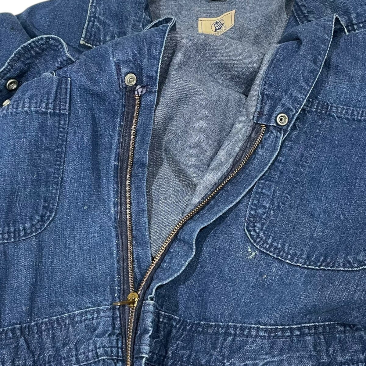 【中古】Bluebell　50〜60s デニムオールインワン インディゴ サイズ：42 【220625】（ブル−ベル）