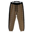 【中古】COACH スウェットハーフパンツ CP828 ブラック×ベージュ サイズ:M 【230625】(コーチ)
