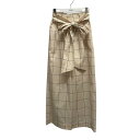 【中古】HYKE 22SS Plaid Easy Pants イージーパンツ 221-13224 044 アイボリー サイズ:1 【230625】(ハイク)
