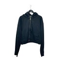 【中古】MIU MIU ジップパーカー MJ954 ブラック サイズ:L 【230625】(ミュウミュウ)