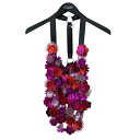【中古】noir kei ninomiya FLORAL APPLIQUE VEST ハーネスベスト 3L-V008 ブラック サイズ:S 【250625】(ノワールケイニノミヤ)