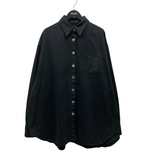 【中古】RAF SIMONS 22SS OVERSIZED DENIM SHIRT デニムジャケット 221-W243 ブラック サイズ:M 【250625】(ラフシモンズ) 【中古】RAF SIMONS 22SS OVERSIZED DENIM SHIRT デニムジャケット 221-W243 ブラック サイズ:M 【250625】(ラフシモンズ)