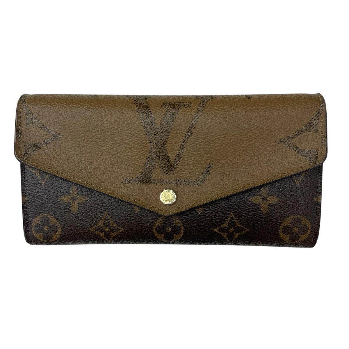 【中古】LOUIS VUITTON　ポルトフォイユ・サラ 長財布 ブラウン 【240625】（ルイヴィトン）