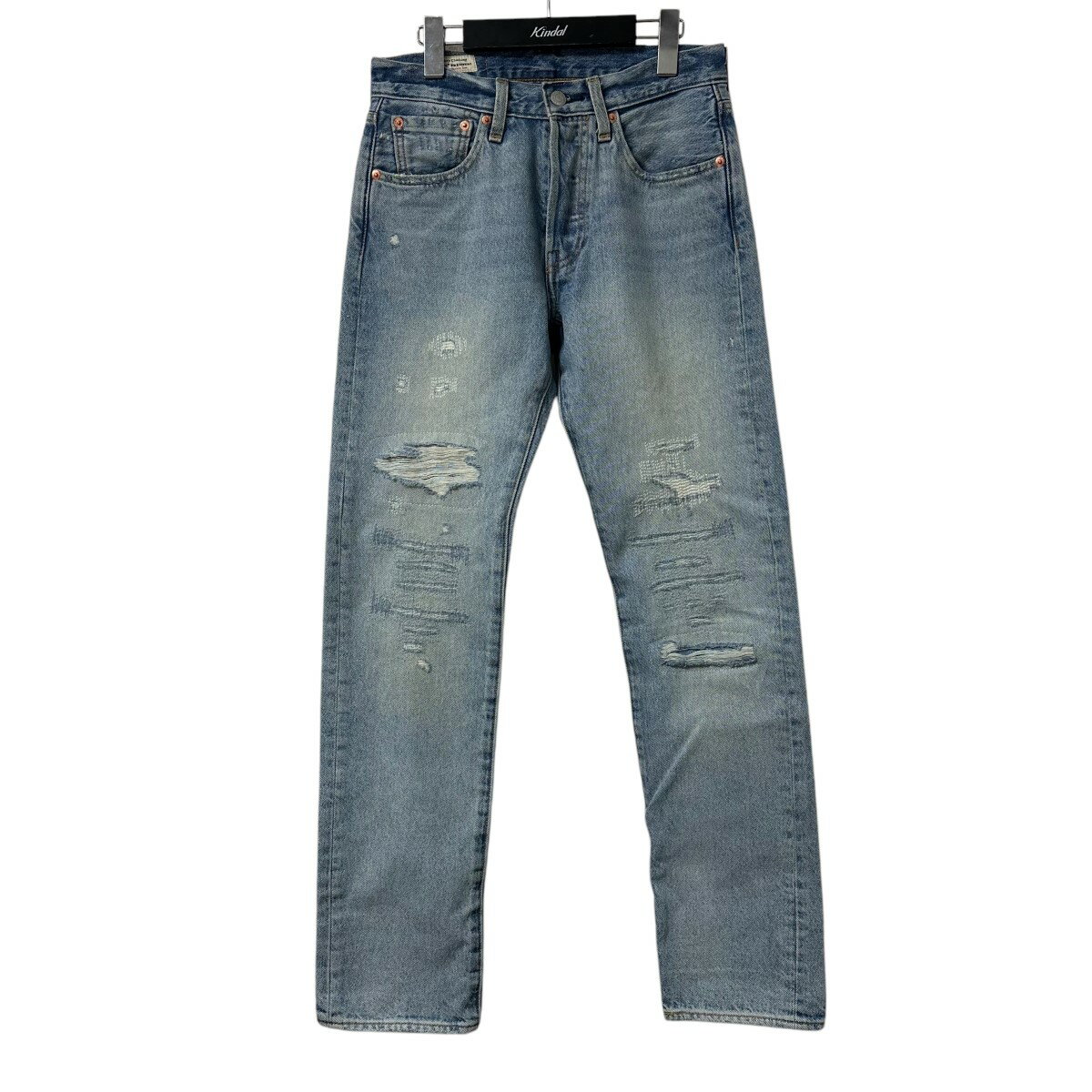 【中古】LEVI’S PReMIUMデニムパンツ PC9 00501 3497 スカイブルー サイズ：W28×L32【価格見直し】