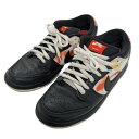 【中古】NIKE SB 「ROSWELL RAYGUNS SB DUNK LOW PRO QS」スニーカー ブラック×オレンジフラッシュ サイズ:27cm 【250625】(ナイキSB)