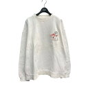 【中古】Plan C クルーネックスウェット FLCJA50AU1TF003 ホワイト サイズ:M 【260625】(プランシー)
